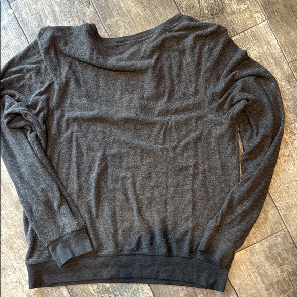 Wildfox Charcoal Sweatshirt with Pink Text - Picture 3 of 3